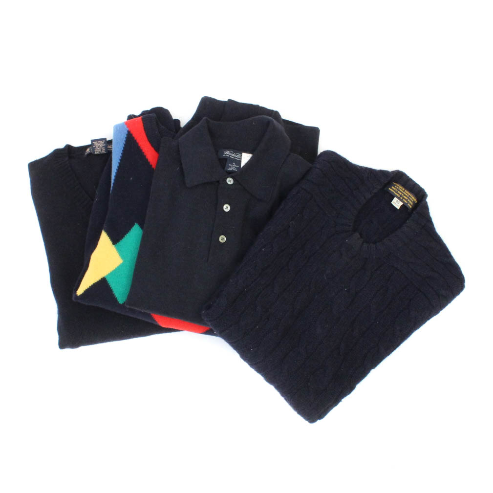 Men's Wool Sweaters Featuring Brooks Brothers