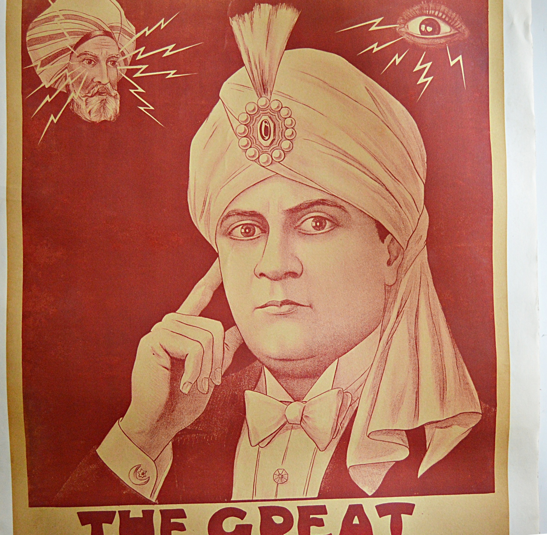 Early 20th-Century "The Great V. Gramby" French Magician Lithographic Poster