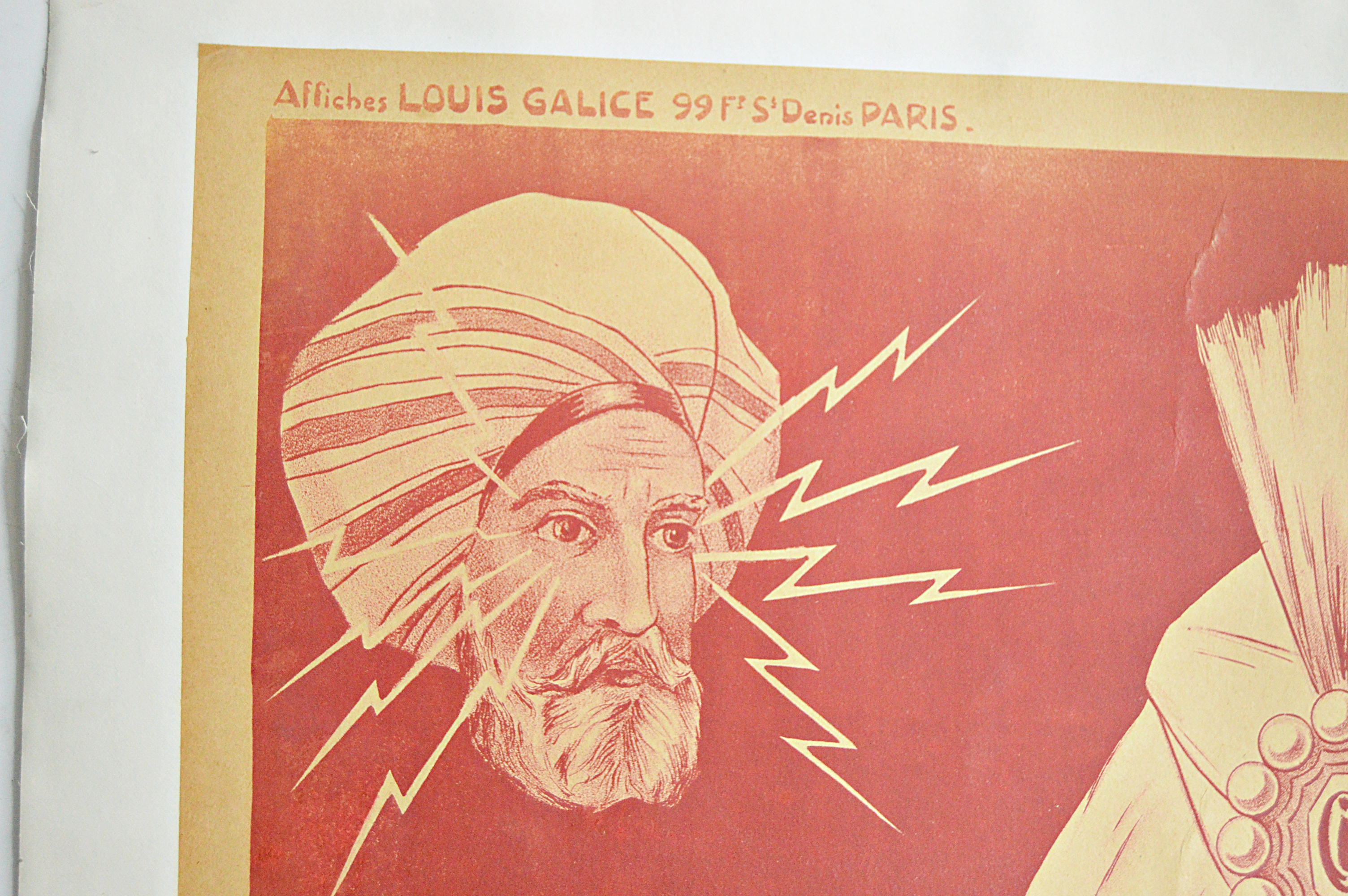 Early 20th-Century "The Great V. Gramby" French Magician Lithographic Poster