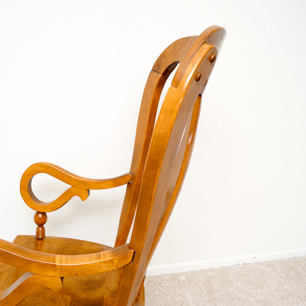 Vintage Maple Rocking Chair by Ethan Allen
