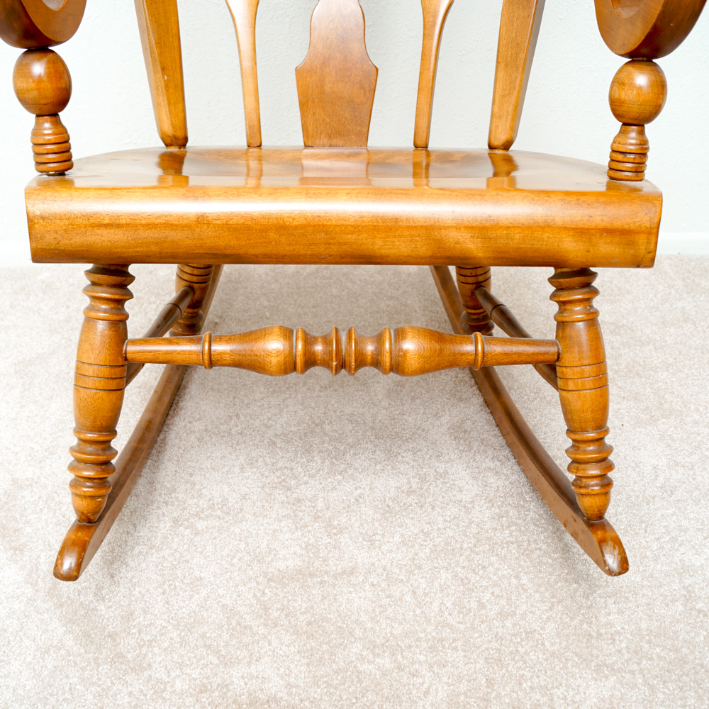 Vintage Maple Rocking Chair by Ethan Allen