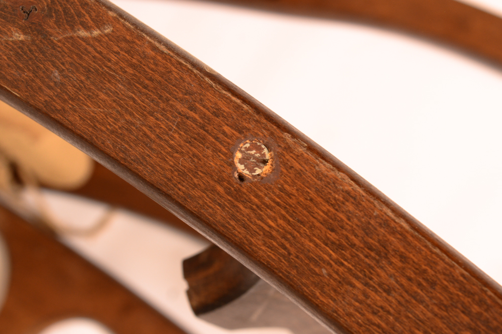 Three Danish Modern Woven Lounge Chairs