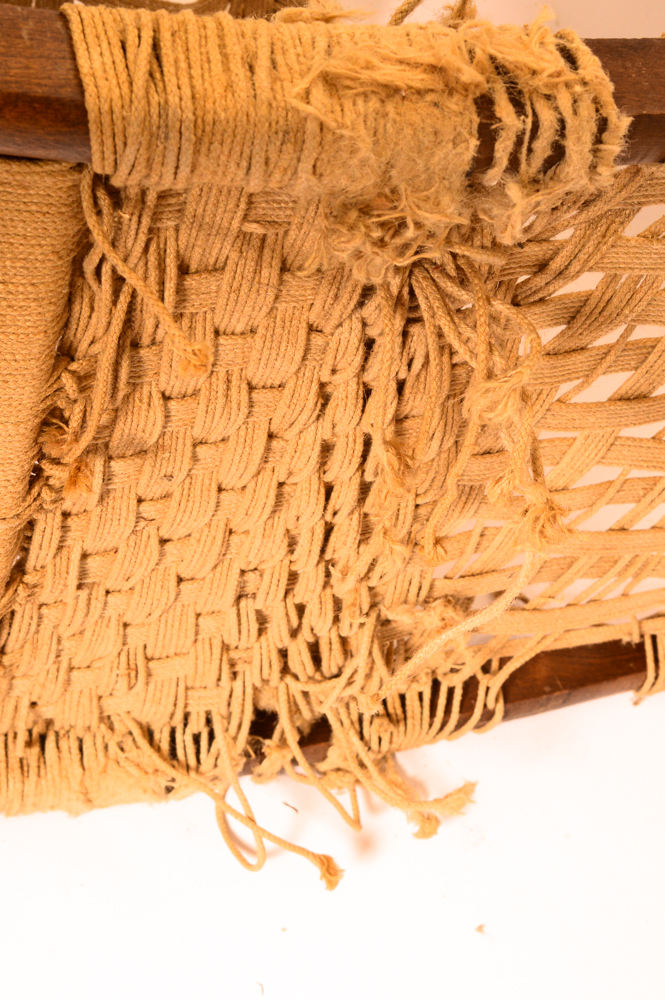 Three Danish Modern Woven Lounge Chairs