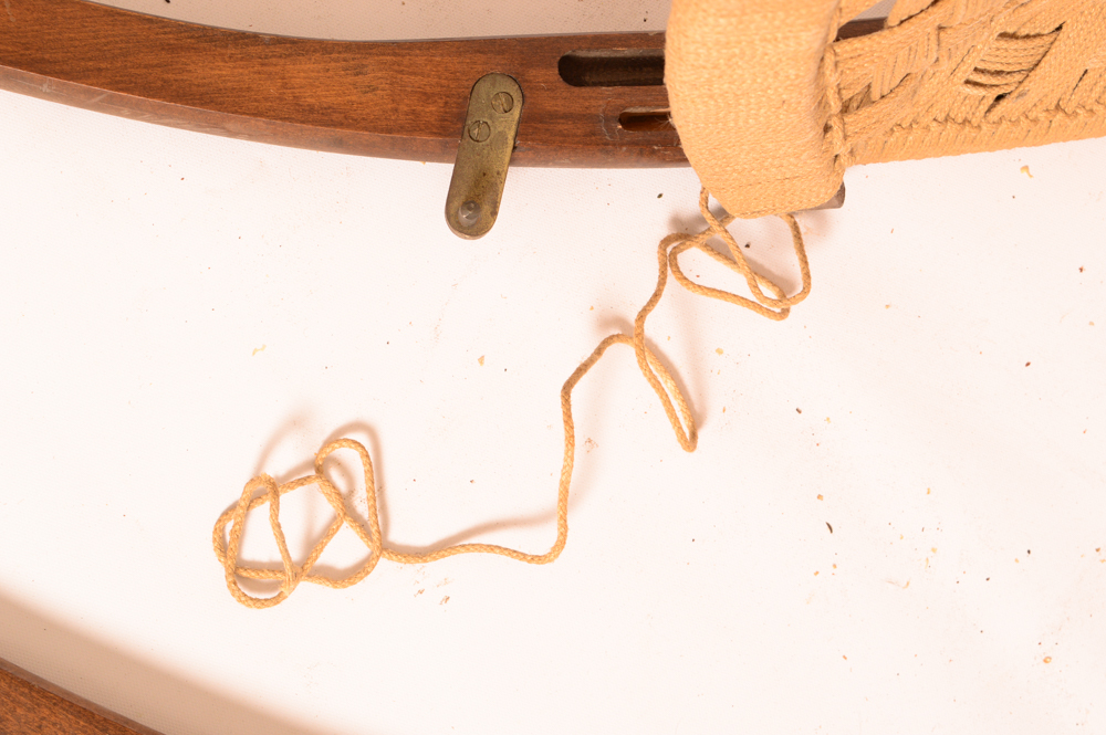 Three Danish Modern Woven Lounge Chairs