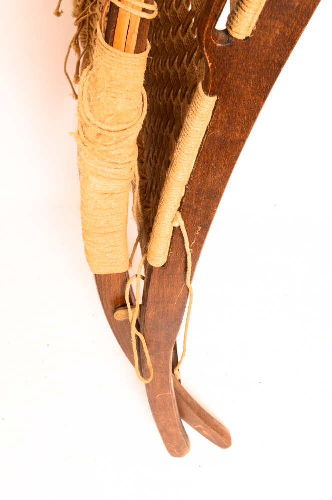 Three Danish Modern Woven Lounge Chairs