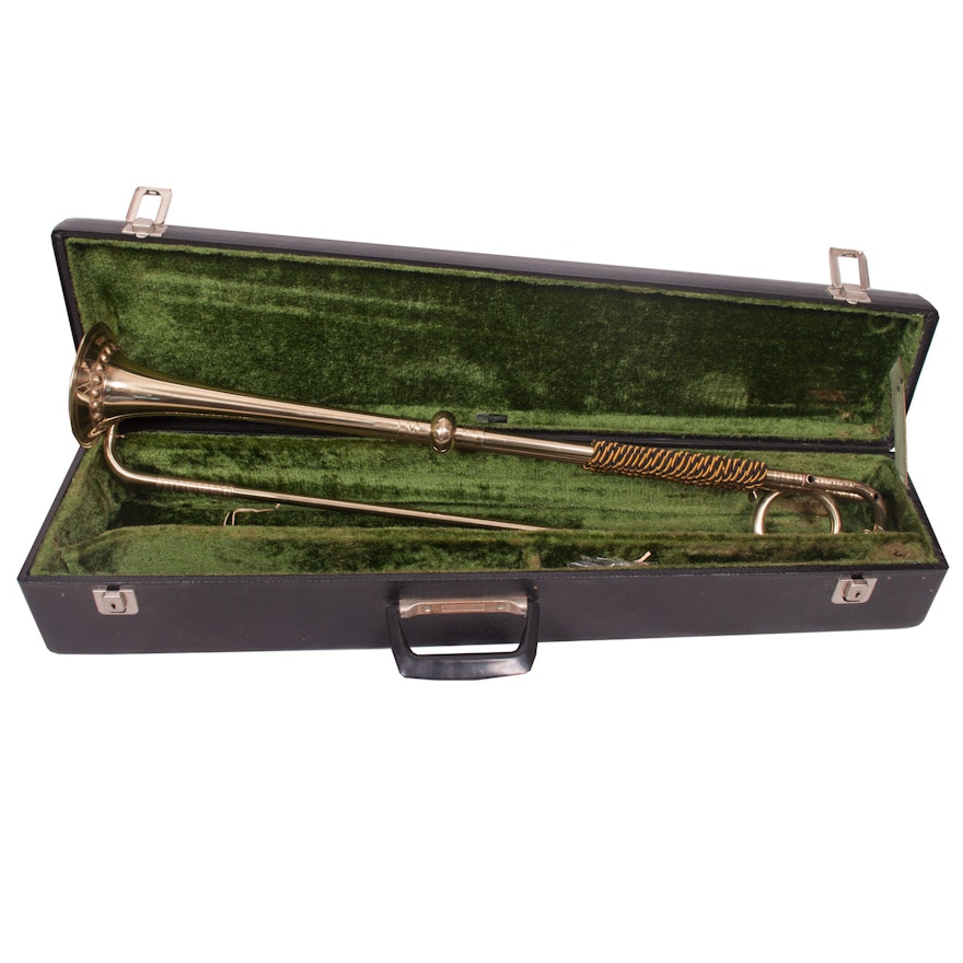 Vintage Meinl & Lauber Professional Baroque Trumpet with Etuigewa Carrying Case