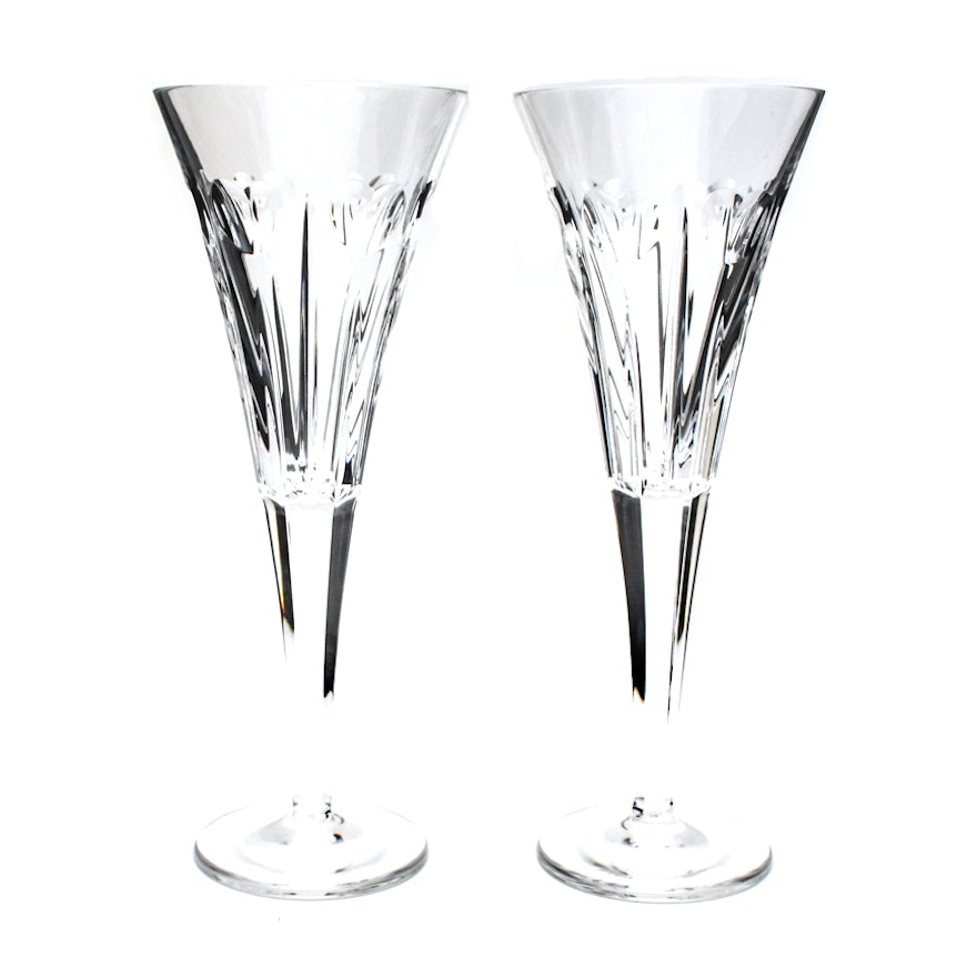 Waterford Crystal "Millennium Collection: Love" Champagne Toasting Flutes