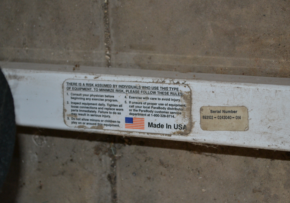 Parabody 893 Pro Weight Lifting System with Accessories