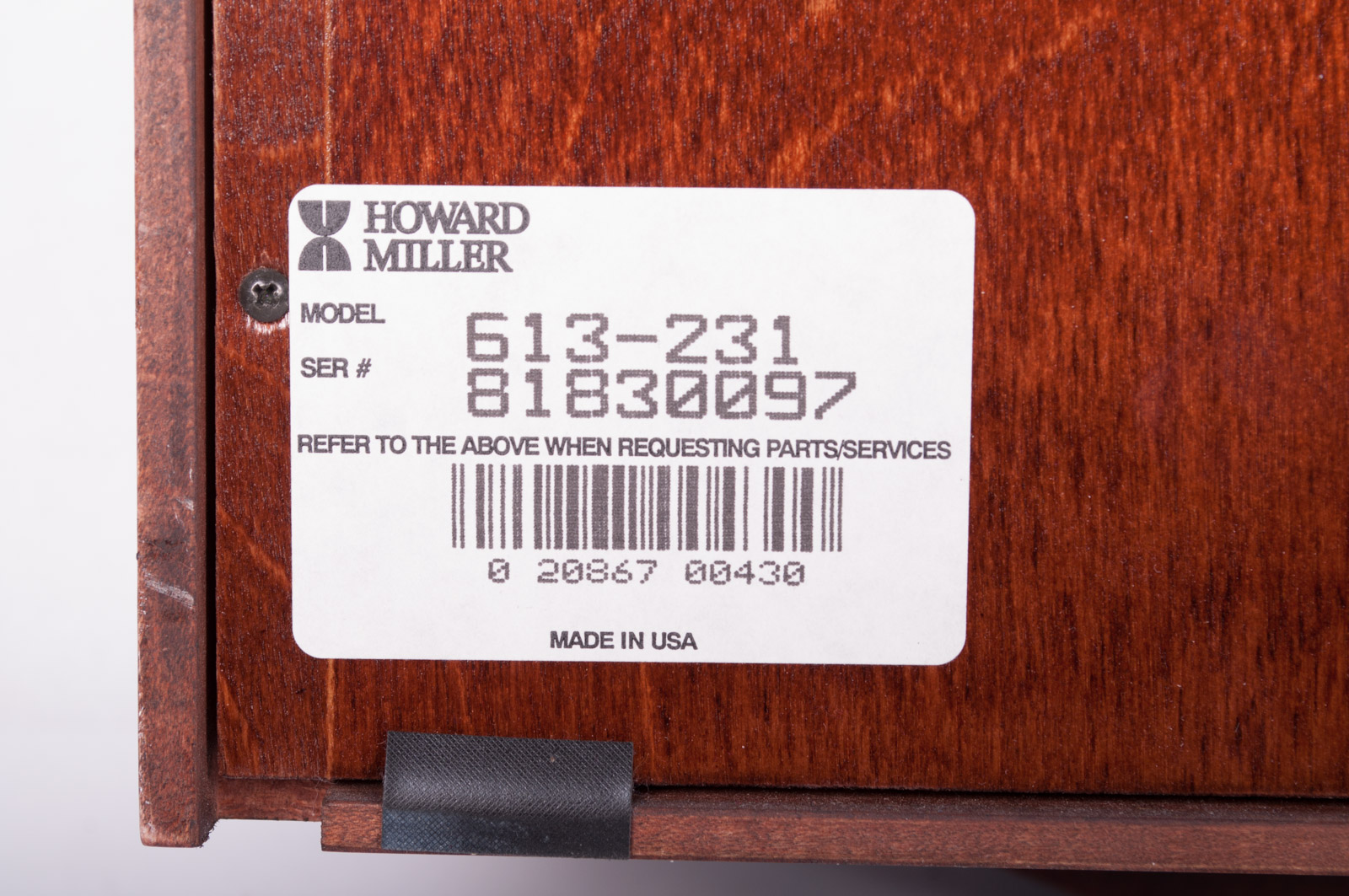 Howard Miller Wall Clock