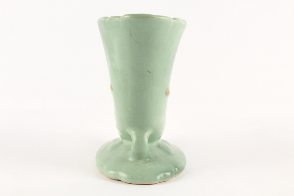 Vintage Weller "Dogwood" Cornucopia Vase