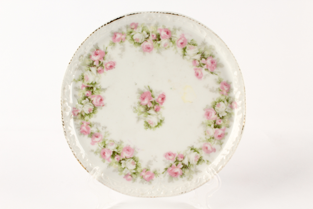 Antique East Liverpool Pottery and Mustache Cup