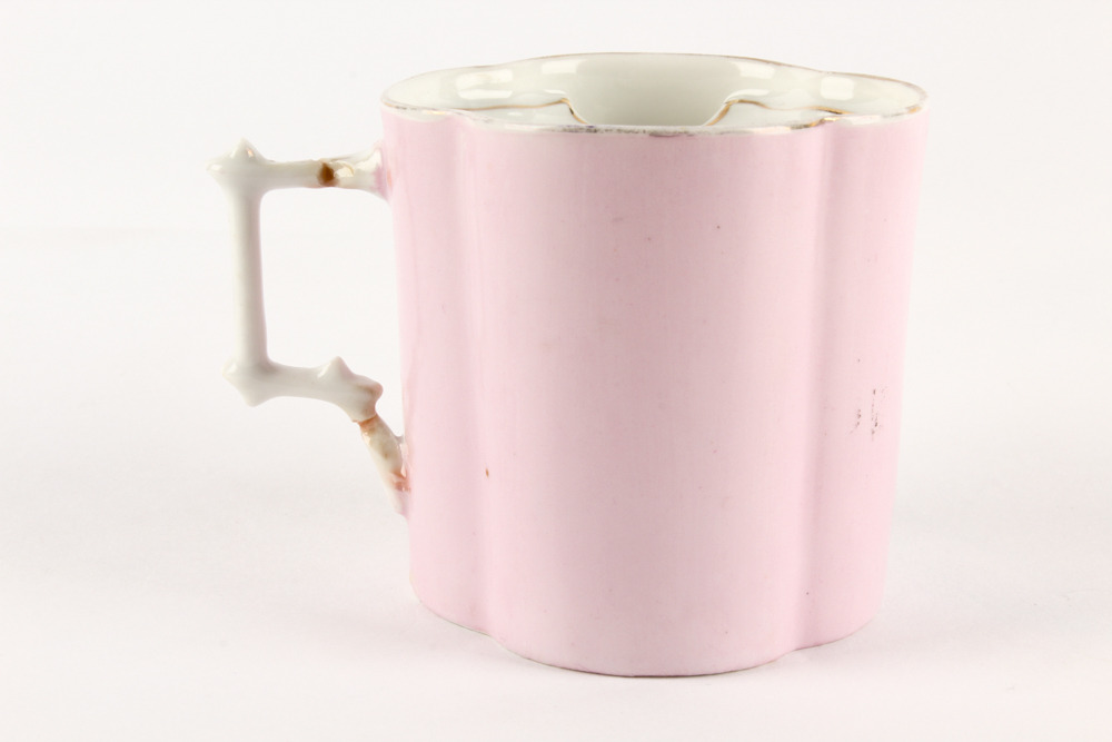 Antique East Liverpool Pottery and Mustache Cup