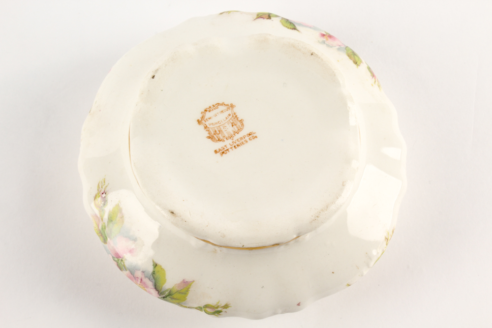 Antique East Liverpool Pottery and Mustache Cup