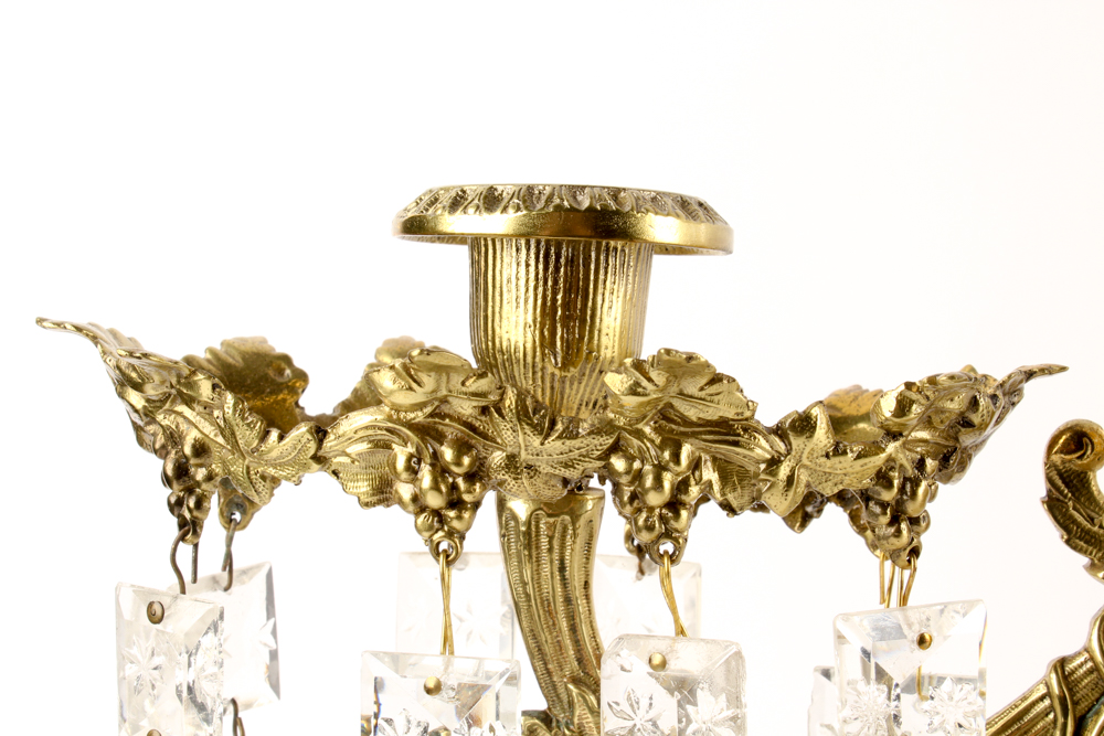 Antique American Victorian Girandoles by Cornelius & Sons