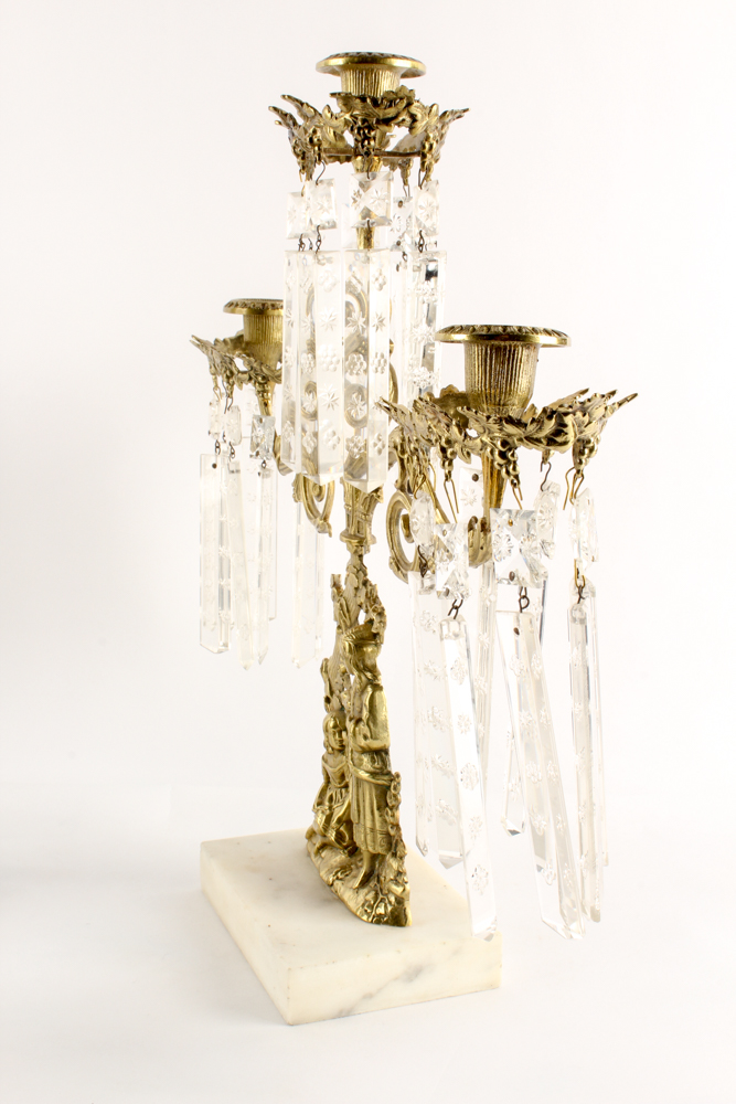 Antique American Victorian Girandoles by Cornelius & Sons