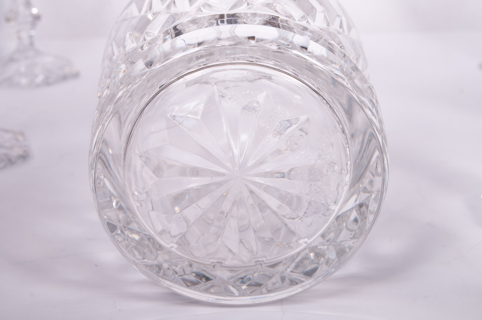 Vintage Val St. Lambert "Metternich Fantaisie" Crystal Decanter and Stemware