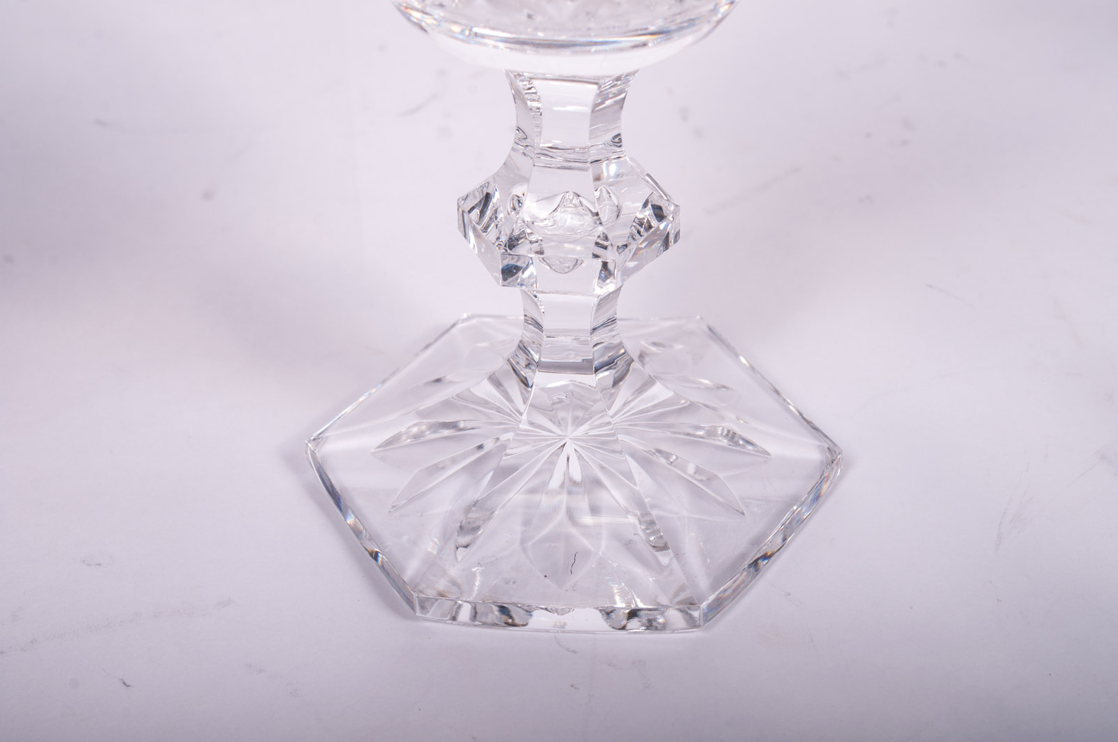 Vintage Val St. Lambert "Metternich Fantaisie" Crystal Decanter and Stemware