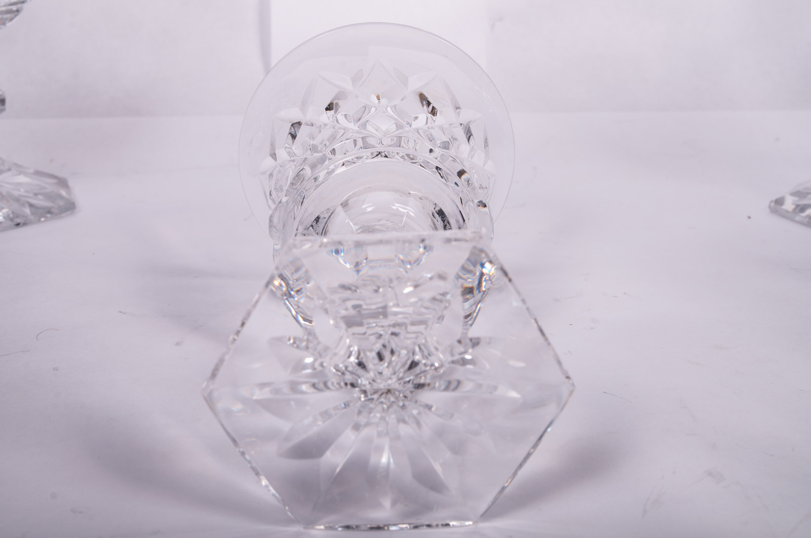 Vintage Val St. Lambert "Metternich Fantaisie" Crystal Decanter and Stemware