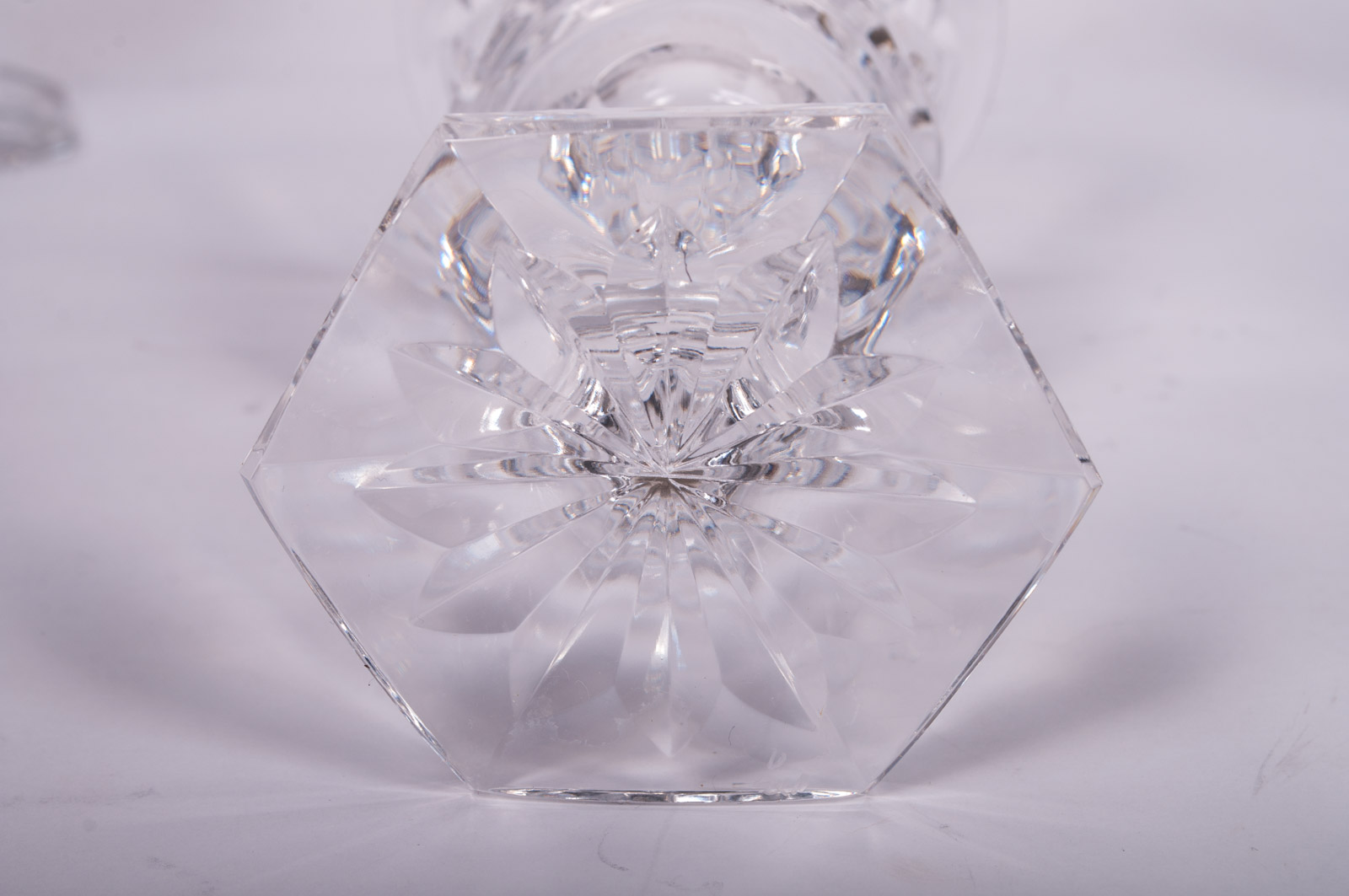 Vintage Val St. Lambert "Metternich Fantaisie" Crystal Decanter and Stemware