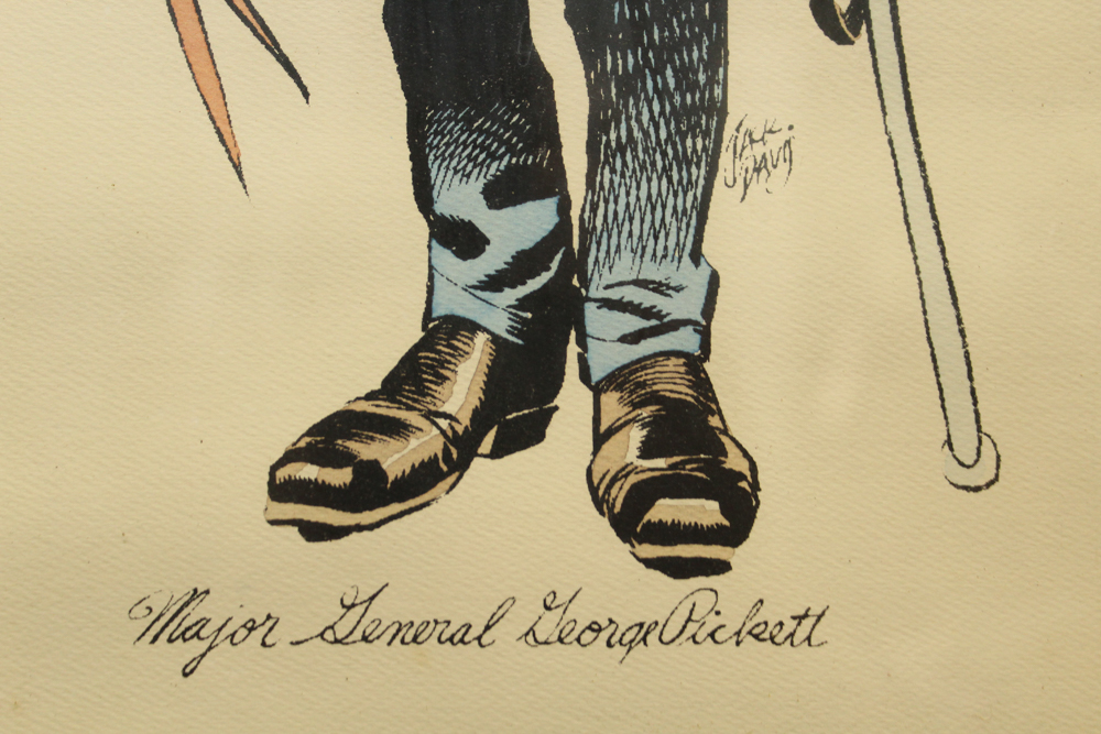 Jack Daug Hand-Colored Portrait of Major General George Pickett