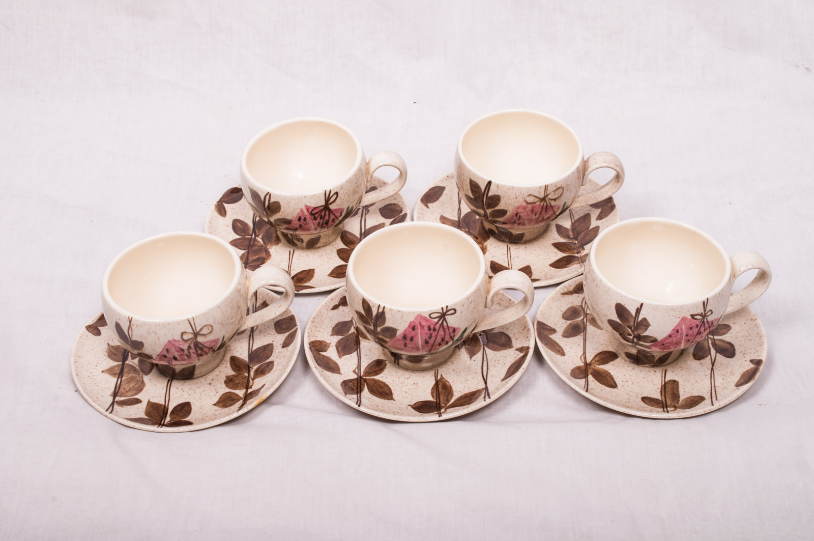 Vintage Red Wing "Tampico" Hand-Painted China Tableware