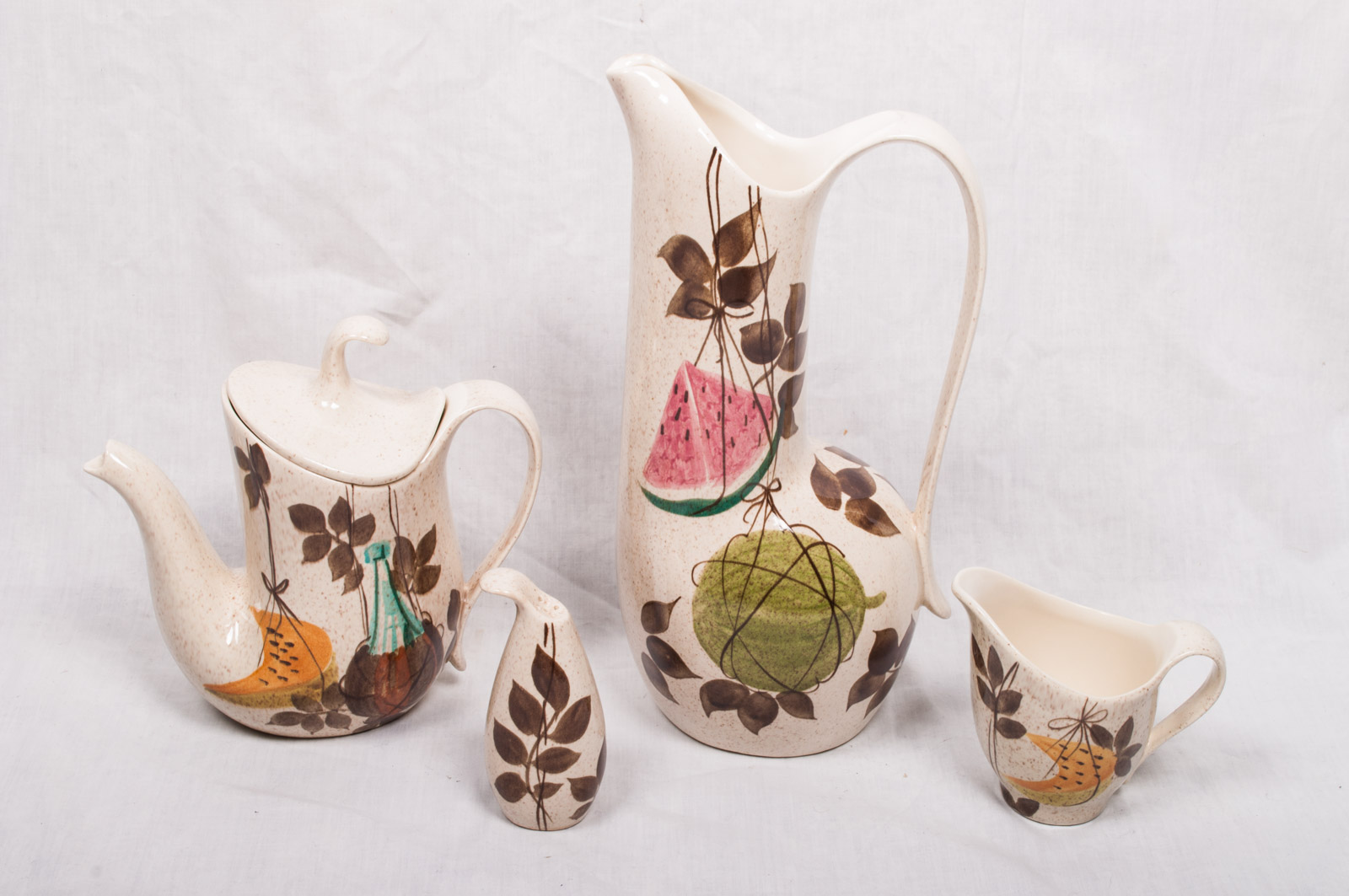 Vintage Red Wing "Tampico" Hand-Painted China Tableware