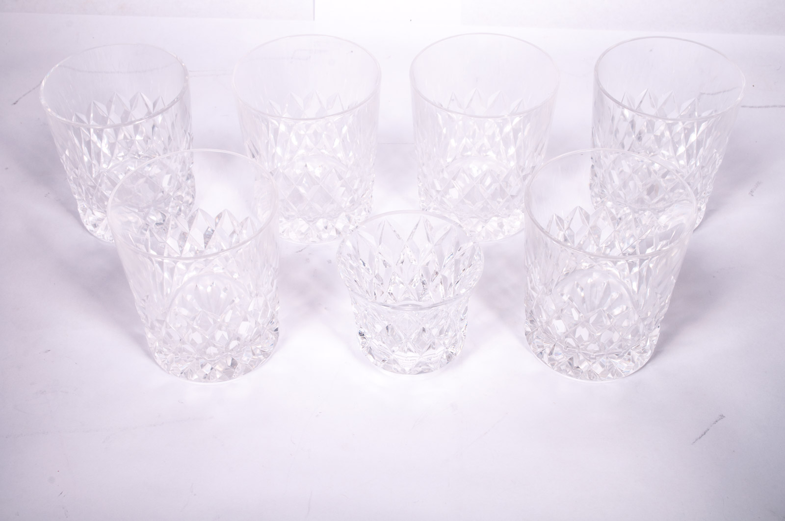 Vintage Val St. Lambert "Metternich Fantaisie" Crystal Decanter and Stemware