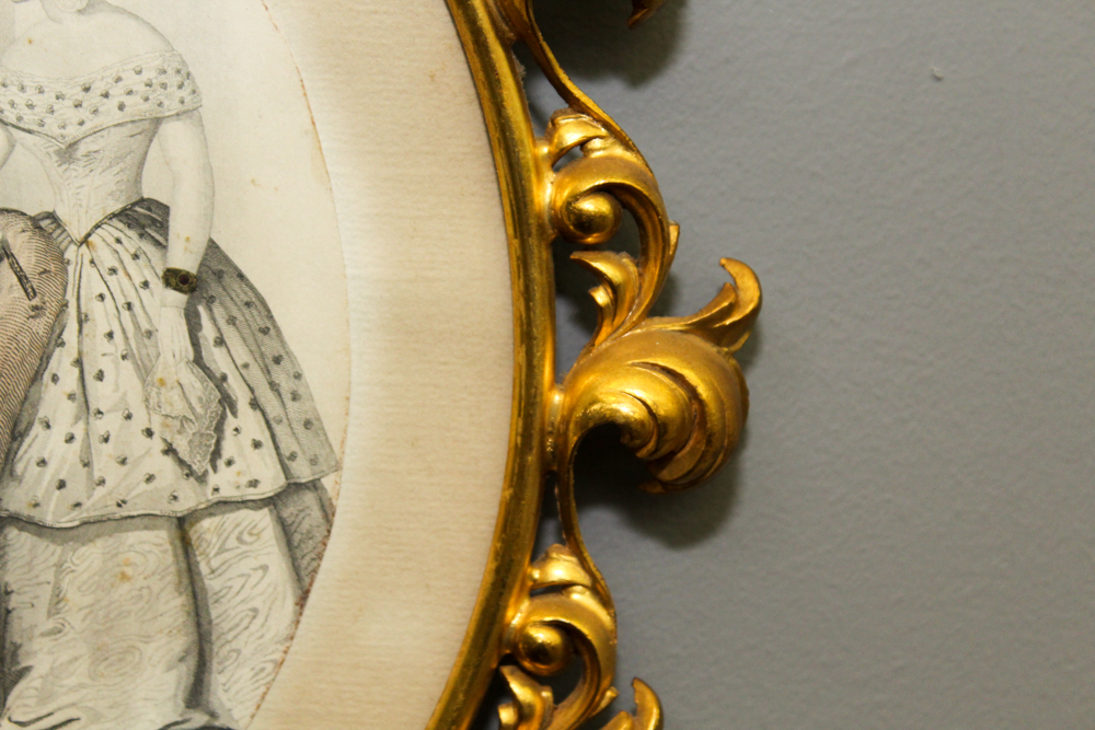 Vintage Lithograph and Engraving Portraits of Women