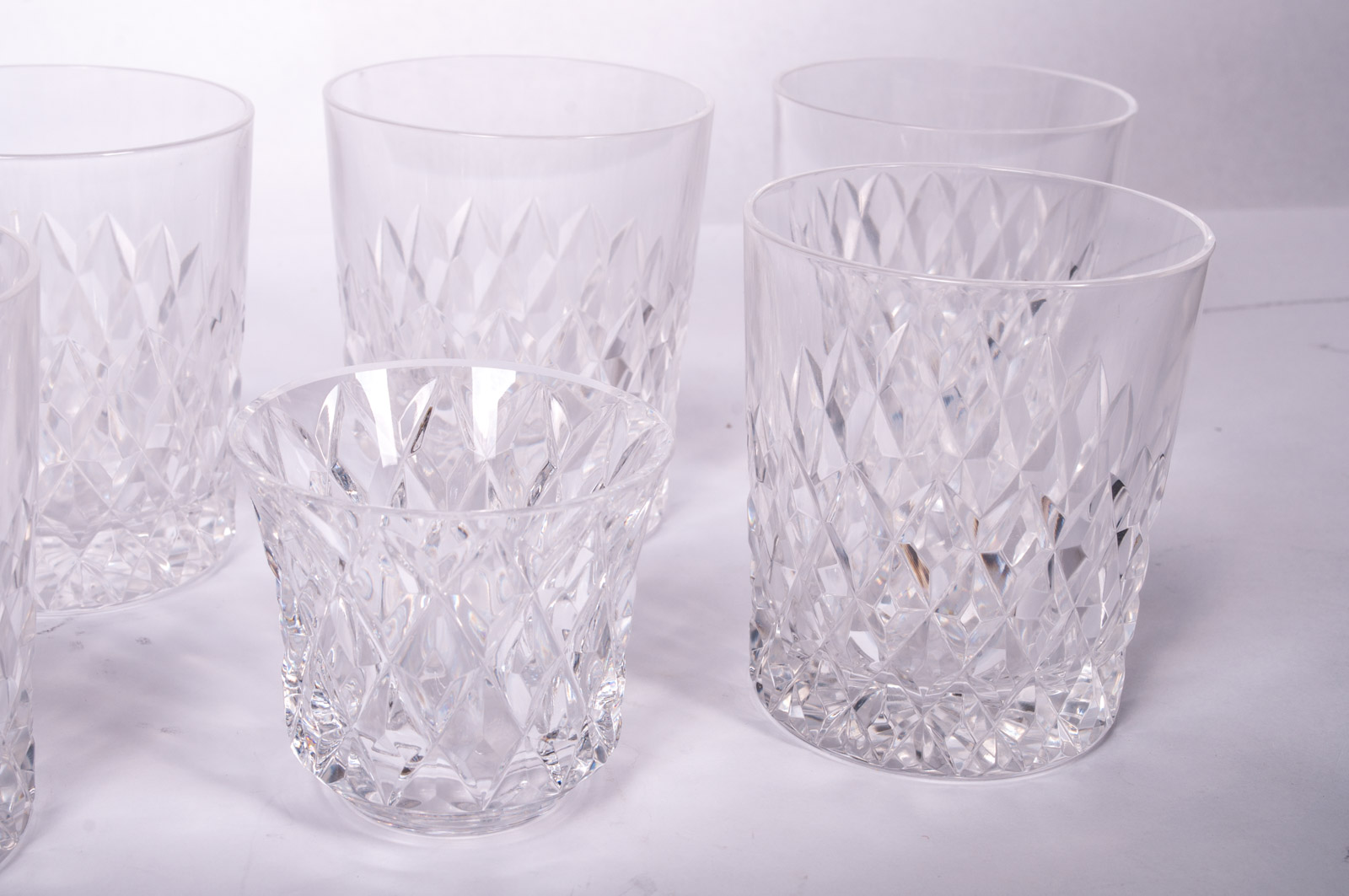 Vintage Val St. Lambert "Metternich Fantaisie" Crystal Decanter and Stemware