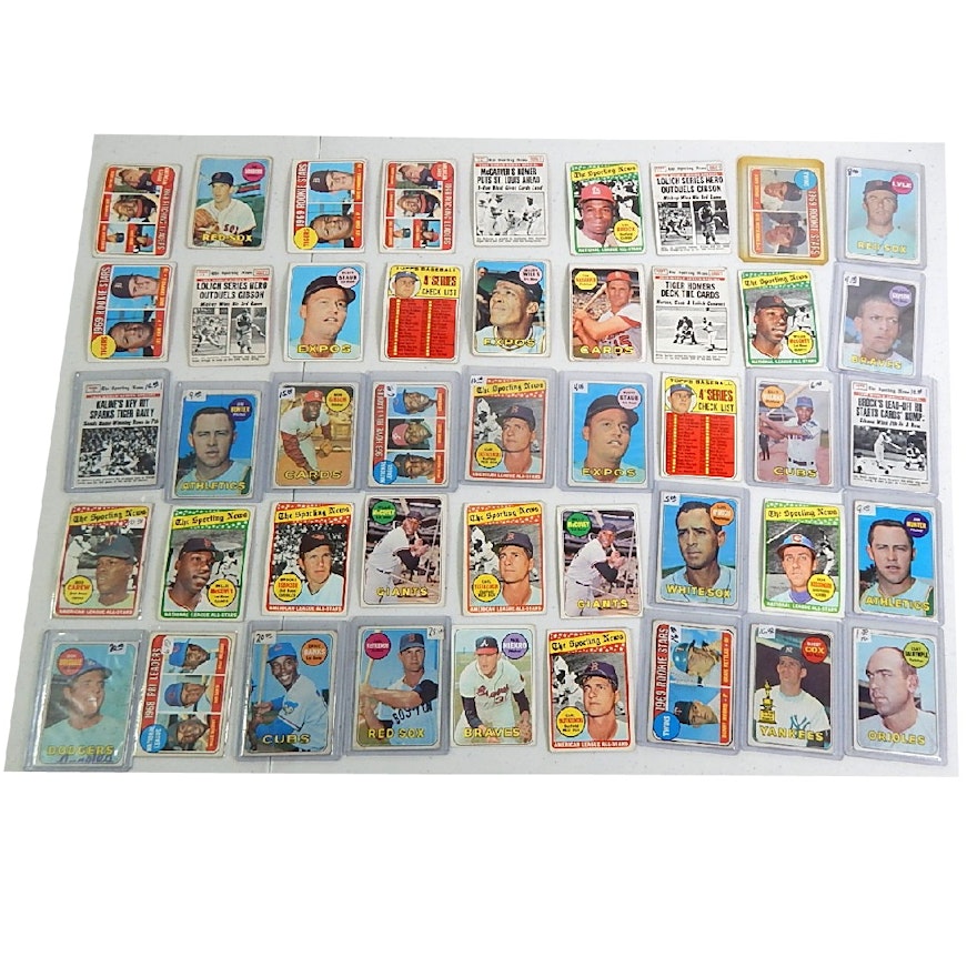 1969 Topps Baseball Star Card Lot