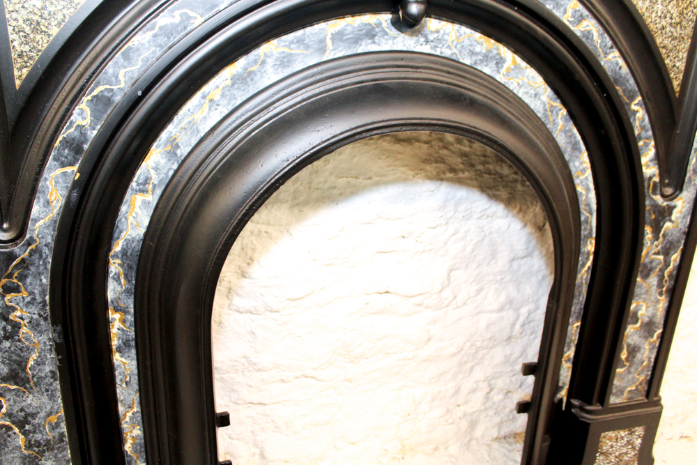 Refinished Victorian Style Fireplace Surround With Mantel