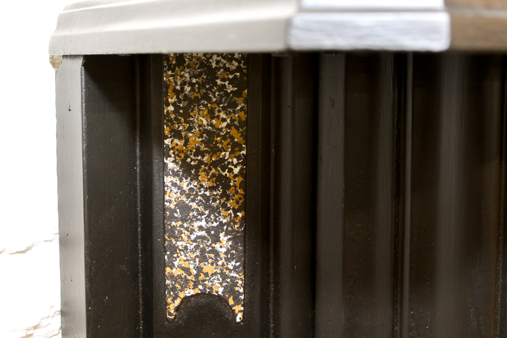 Refinished Victorian Style Fireplace Surround With Mantel