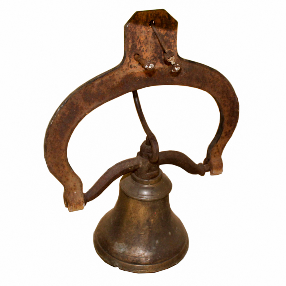 Antique Crystal Metal #2 Cast Iron Church Bell