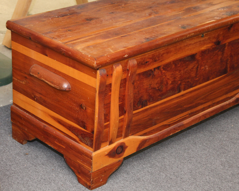 Vintage Knotty Pine Cedar Chest