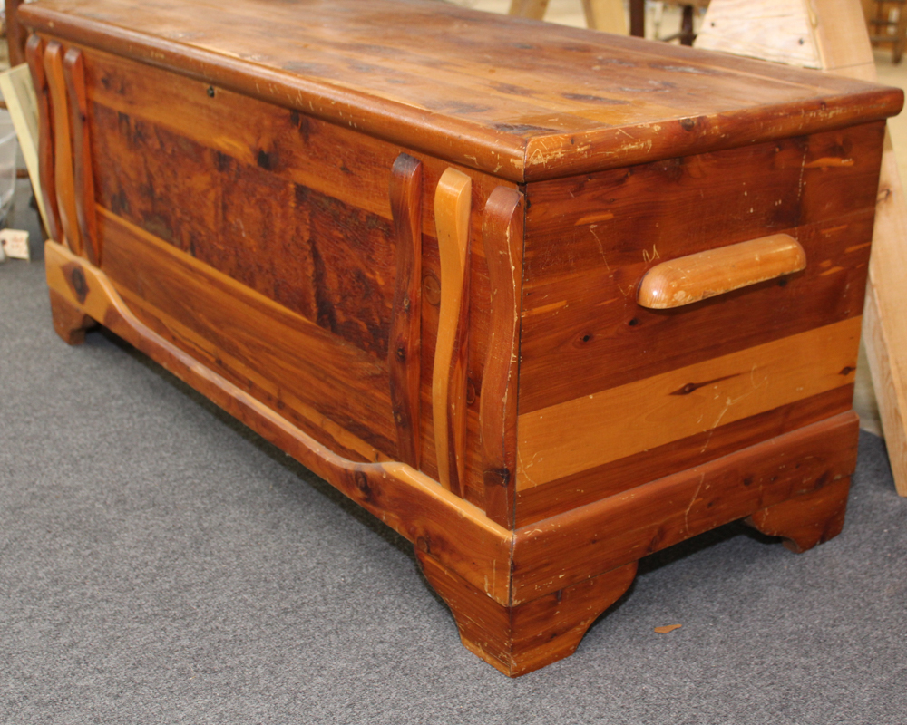 Vintage Knotty Pine Cedar Chest