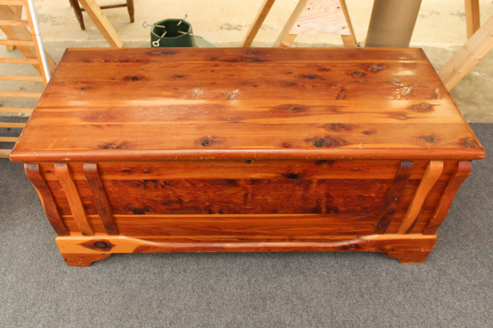 Vintage Knotty Pine Cedar Chest