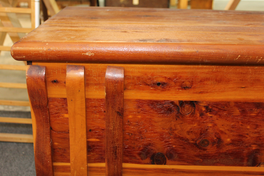 Vintage Knotty Pine Cedar Chest