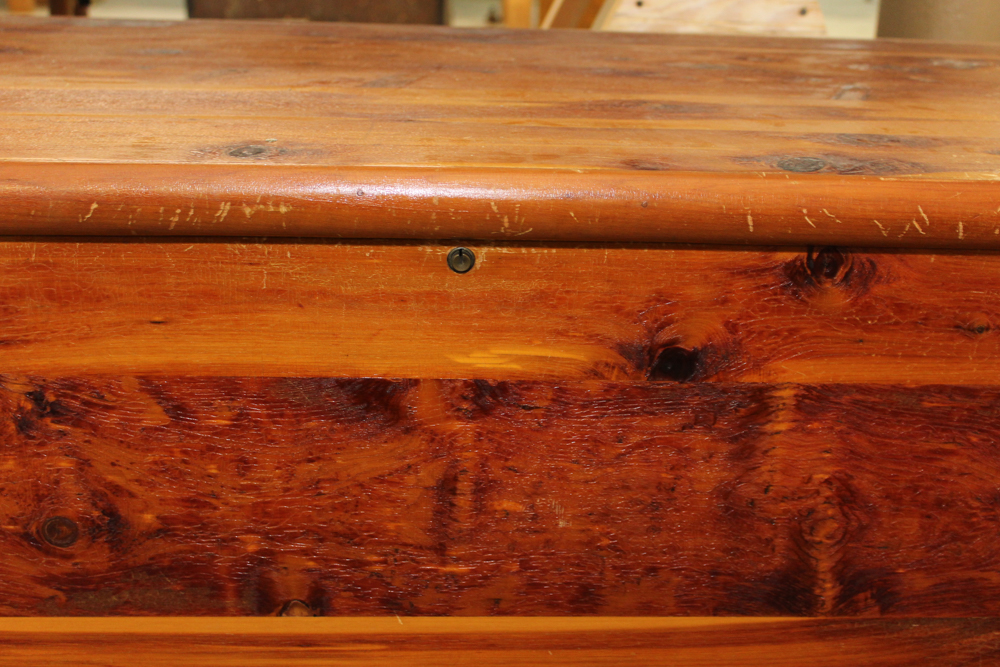 Vintage Knotty Pine Cedar Chest