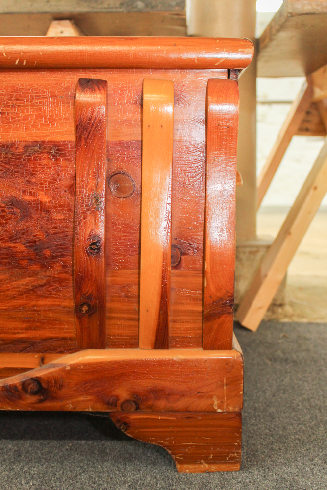 Vintage Knotty Pine Cedar Chest