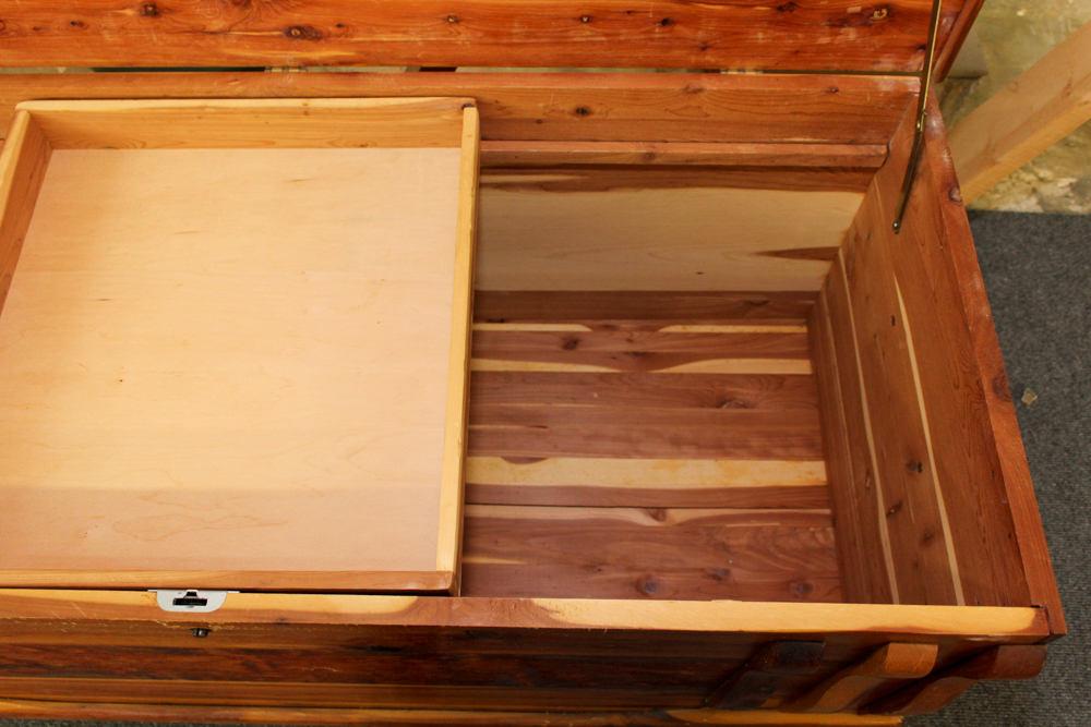 Vintage Knotty Pine Cedar Chest