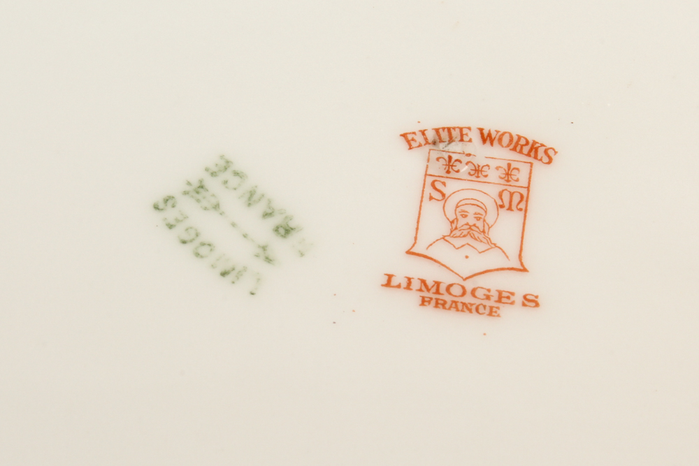 Early 20th C. Porcelain Tableware Featuring Bawo & Dotter