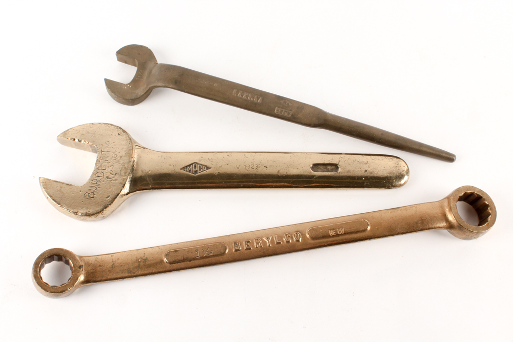 Open End Spud Wrenches and a Box End Wrench