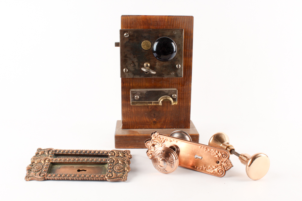 Antique Door Hardware and Rim Lock