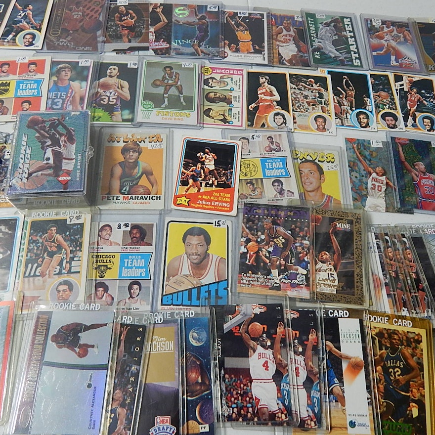 Vintage Basketball and Rookie Basketball Card Collection