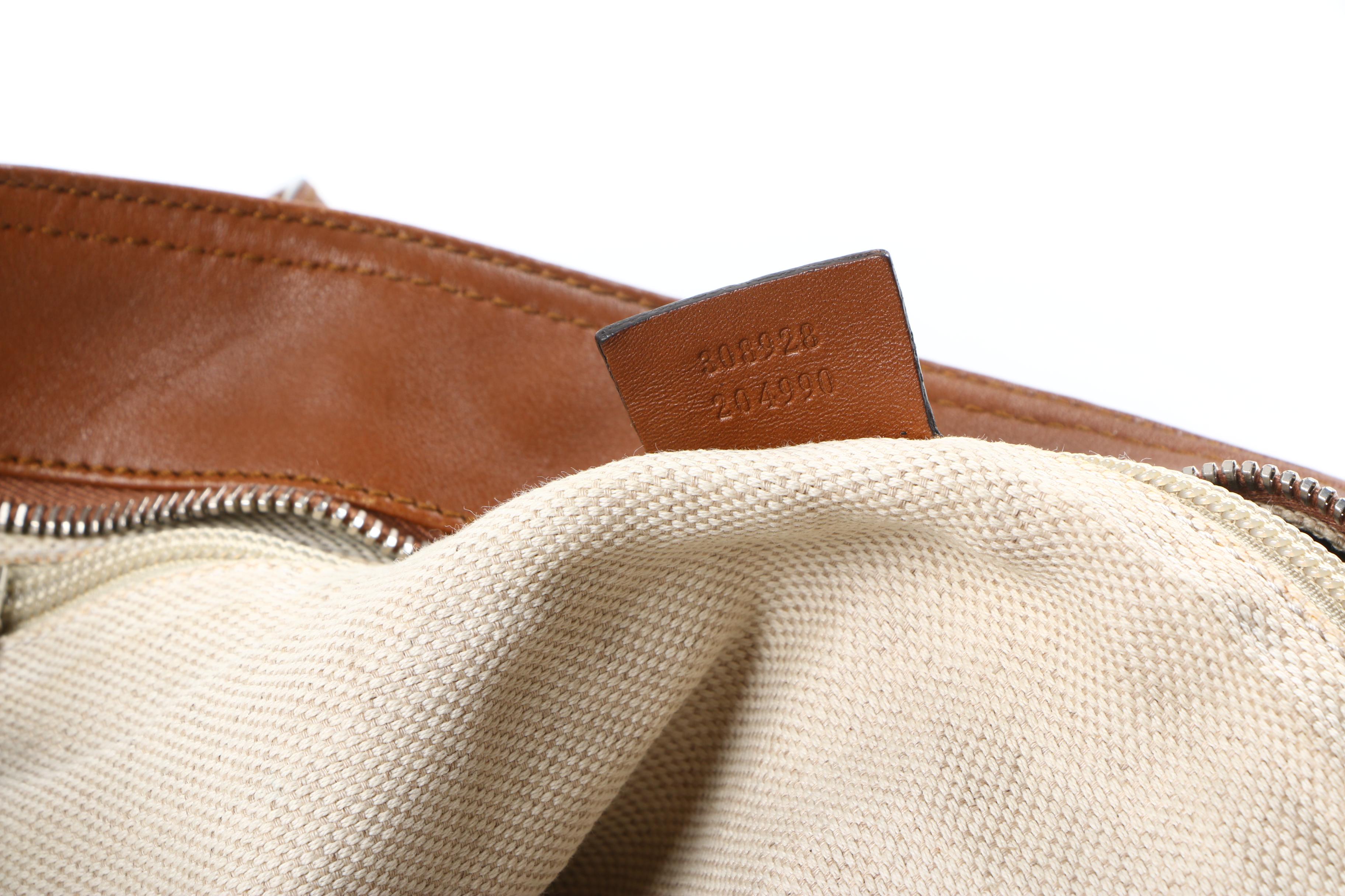 Gucci GG Canvas and Leather Tote Bag