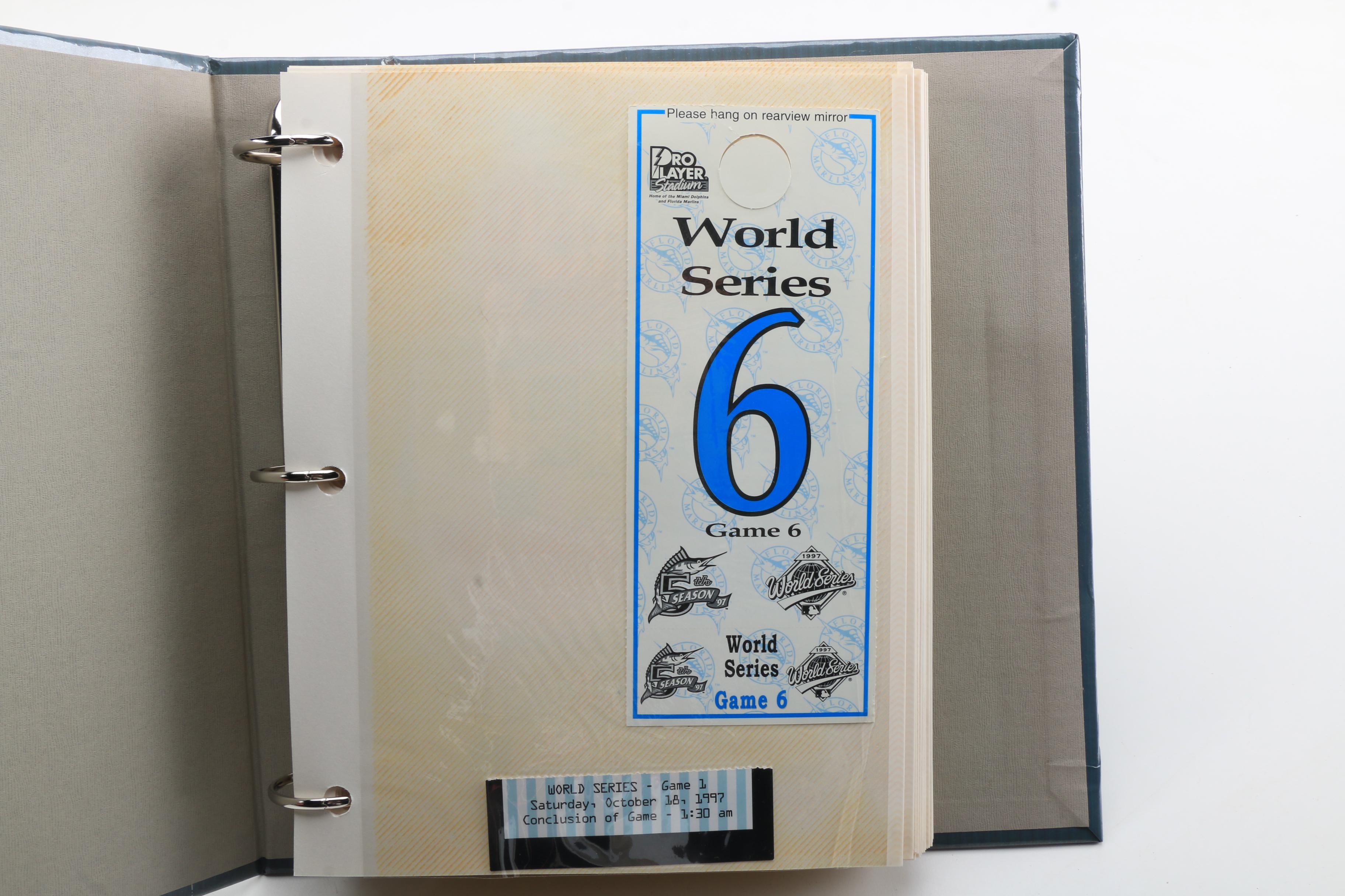 Pro Sports Ticket Stubs