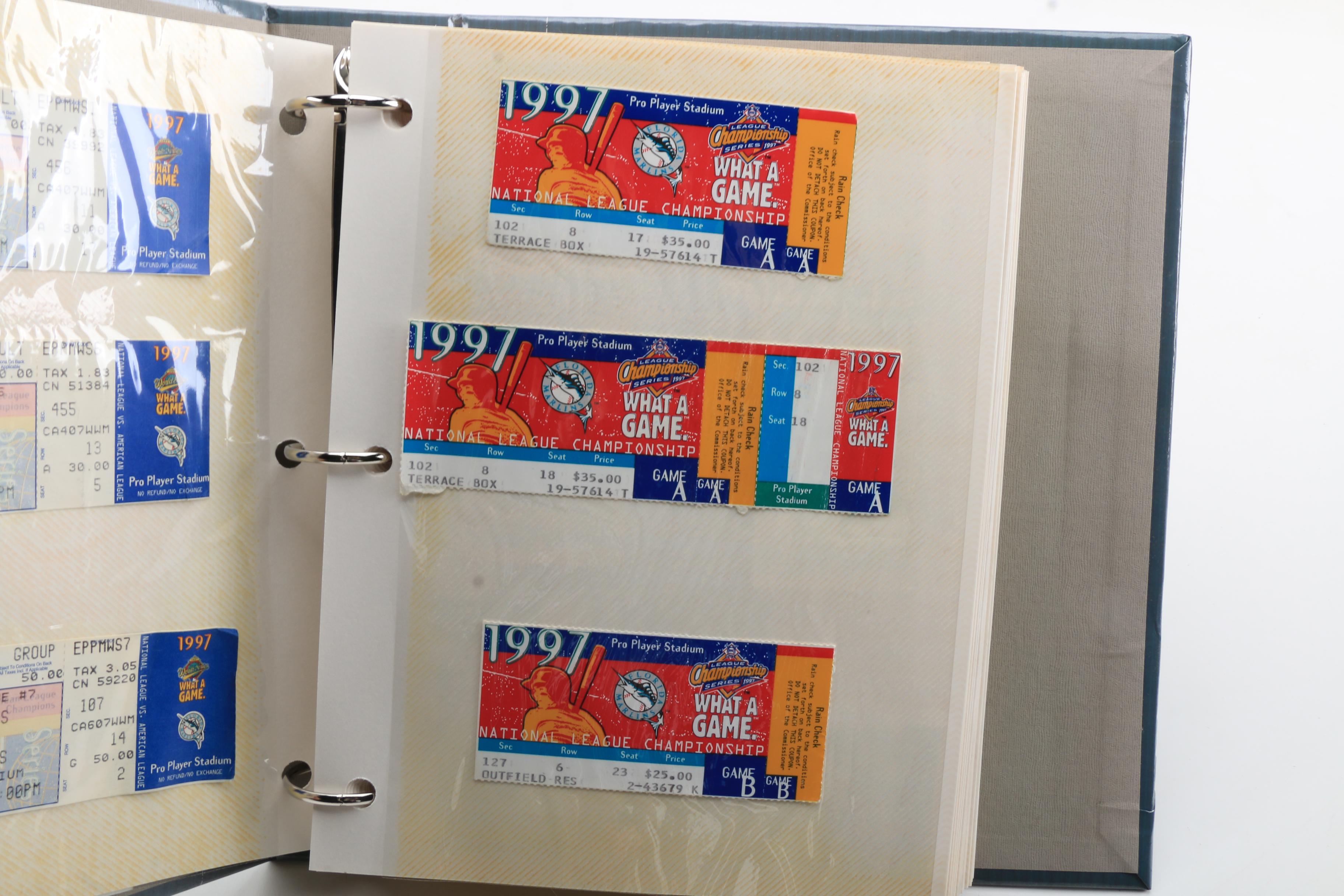 Pro Sports Ticket Stubs