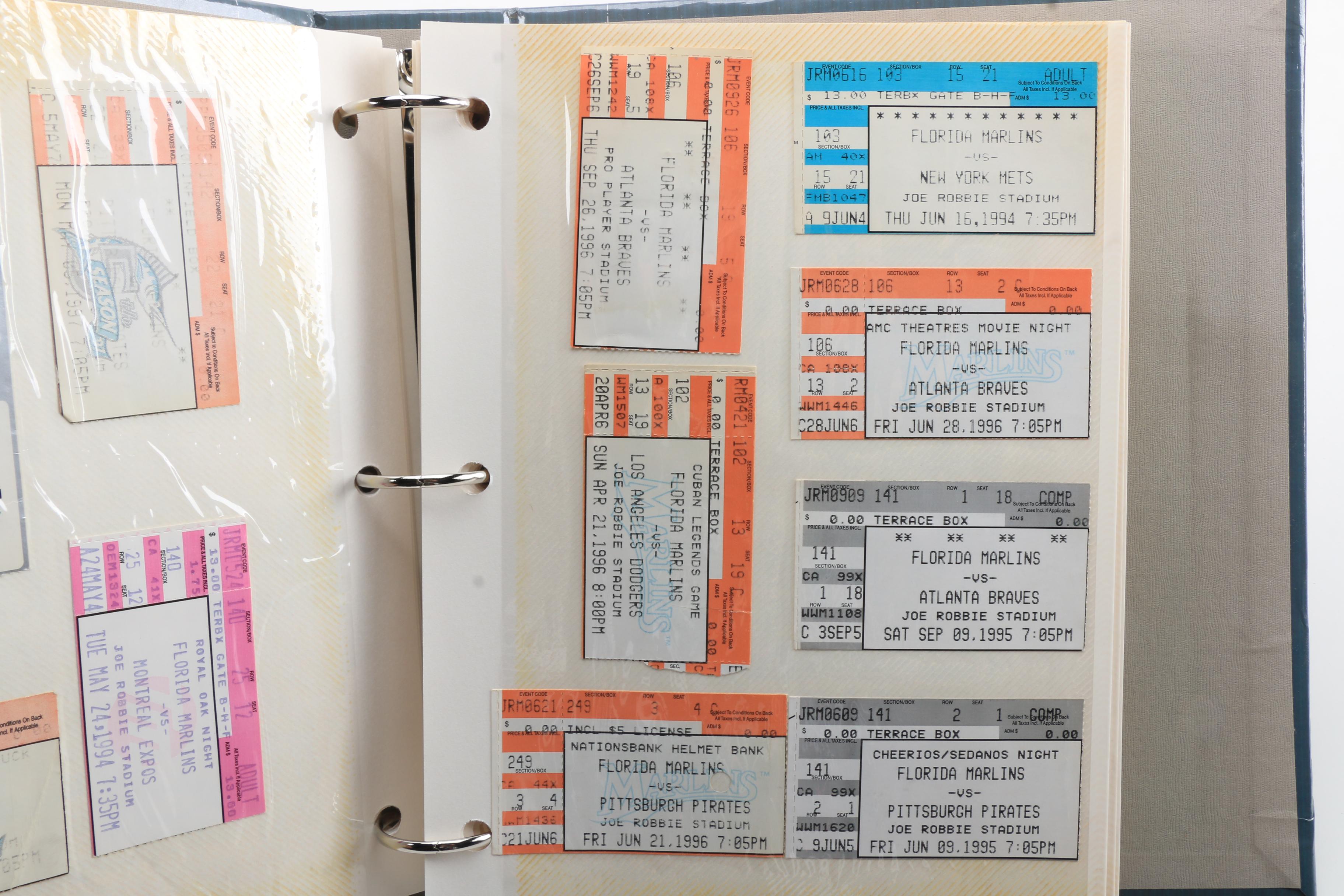 Pro Sports Ticket Stubs
