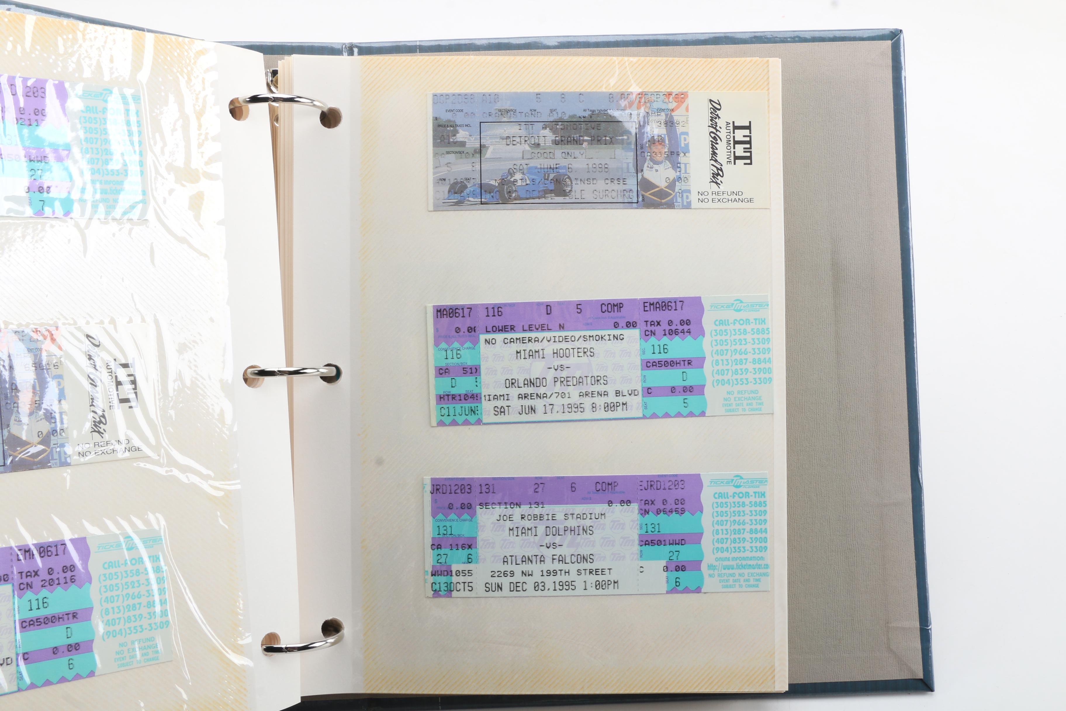 Pro Sports Ticket Stubs