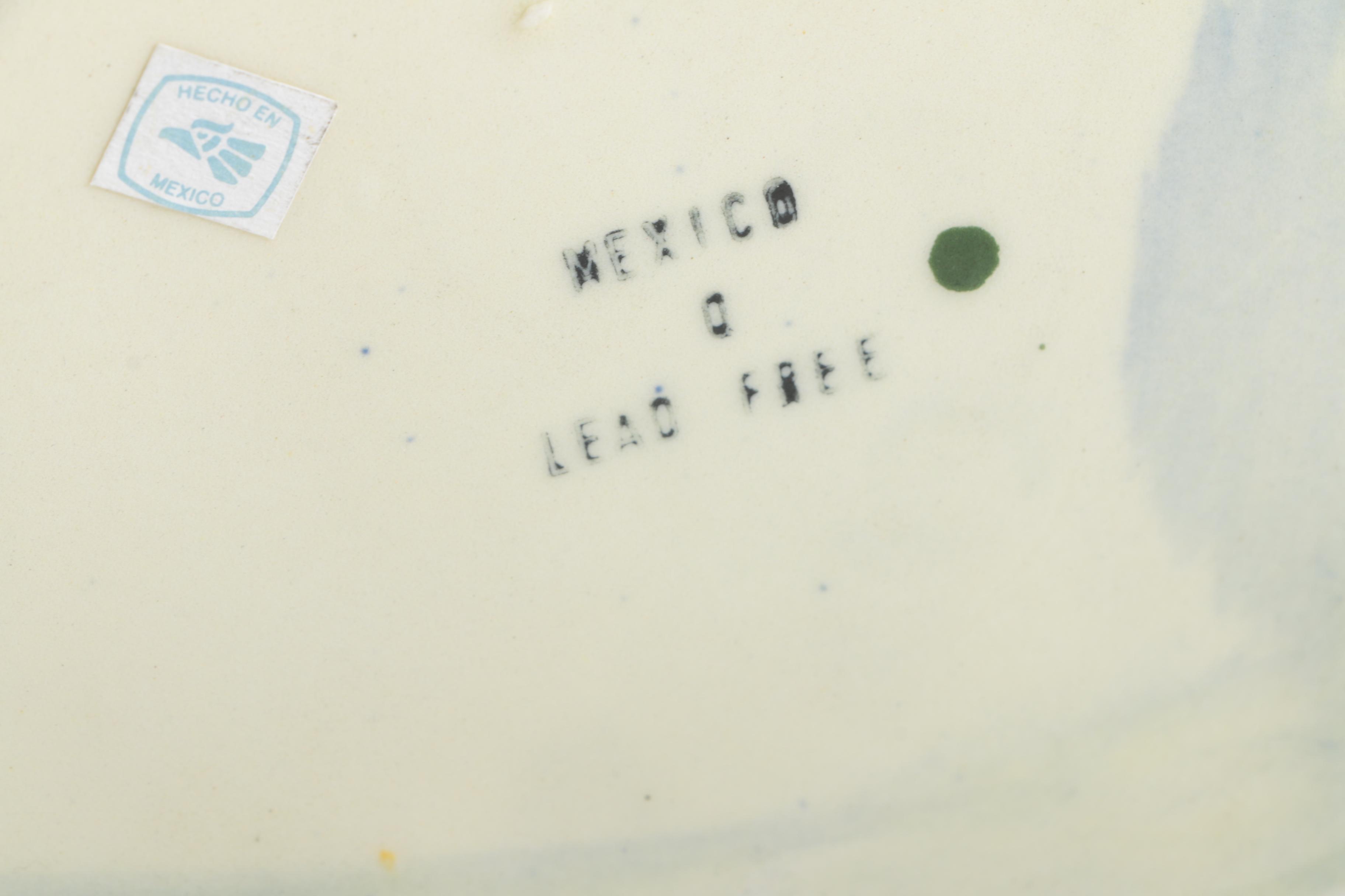 Hand Painted Ceramic Mexican Kitchen Canisters